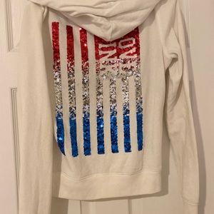 Limited Edition PINK American Flag Zip Up Hoodie